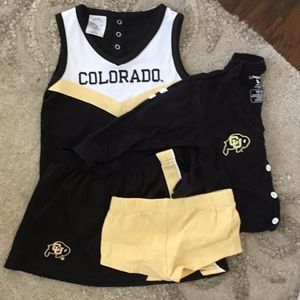 University of Colorado cheerleader costume 2T